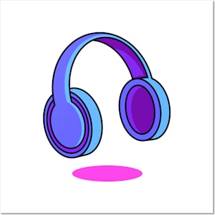 simple headphones Posters and Art